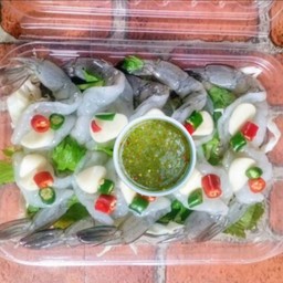กุ้งแช่น้ำปลา(10ตัว)