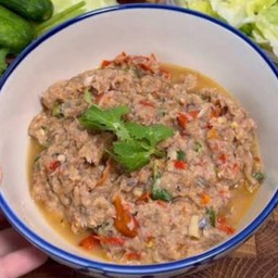 ชุดน้ำพริก(น้ำพริกปลาทู+ปลาทู2ตัว+ไข่ต้ม2ใบ+ผักสด+ข้าวสวย)