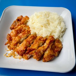 ข้าวเหนียว+ไก่ทอด