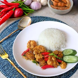 ข้าวราด ผัดพริกแกง