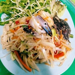 ตำไทย+ปูม้าสด