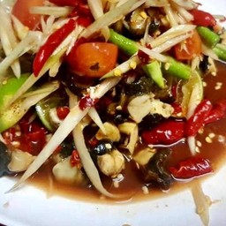 ตำปลาร้าหอยเชอรี่