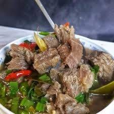 ต้มแซ่บแห้งเนื้อ