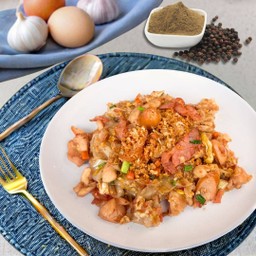 คั่วไก่ ไส้กรอก แฮม