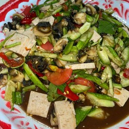 ตำแตงปลาร้า+ไก่ยอ