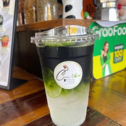 ชาเขียวดำเย็นน้ำผึ้งมะนาว