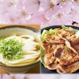 Udon-Hot-300g/Pork-Miso-Grilled อุด้งร้อน 300g / หมูย่างมิโซะ