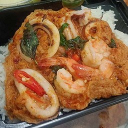 ข้าวไข่ข้นห่อหมกทะเล