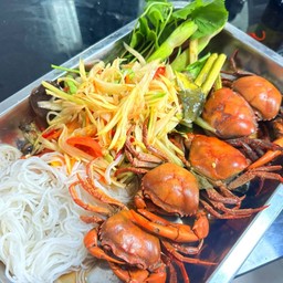 ตำถาดปูปลาร้าปูนา