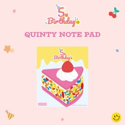 Birthday Cake Quinty note pad