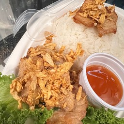 หมูทอดกระเทียม