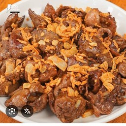 กะเพราตับไก่ราดข้าว