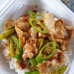 ข้าวราดผัดพริกอ่อนไก่