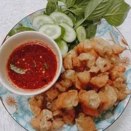 หมู3ชั้นทอดน้ำปลาเจ