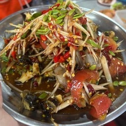 ตำกุ้งสด หัวหอย