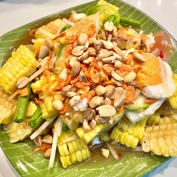 ตำไทยข้าวโพดไข่เค็ม