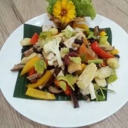 ผัดธัญพืชเจ