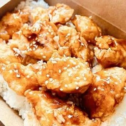 ข้าวหน้าไก่เกาหลียกร้าน