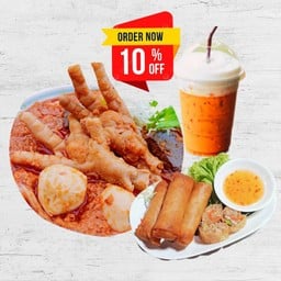 ชุดเซทขนมจีนน้ำยากะทิคู่ปอเปี๊ยะ (ปกติ 229.-บาท) ลด10%