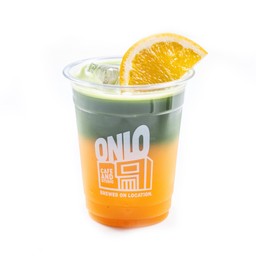 Iced Orange Matcha (Ceremonial Grade Shizuoka)