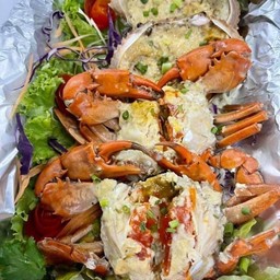 ปูทะเลไข่นึ่งนมสด