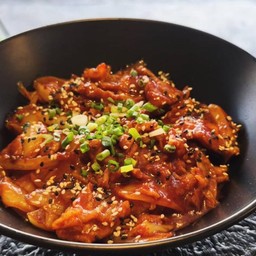 ข้าวหน้าหมูกิมจิ