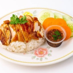 ข้าวหน้าไก่อบ