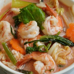 สุกี้น้ำ - กุ้ง [ น้ำจิ้มสุกี้โบราณ ]