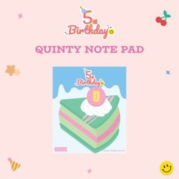 Matcha strawberry Quinty note pad