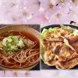 Soba-Hot-300g/Pork-Miso-Grilled โซบะร้อน-300g / หมูย่างมิโซะ