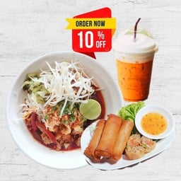 ชุดเซทขนมจีนน้ำเงี้ยวปอเปี๊ยะทอด ( ปกติ 229.-บาท)ลด10%