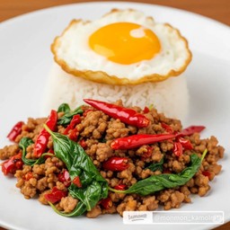 กระเพราหมูสับ