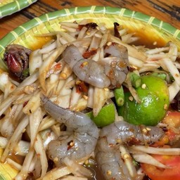 ตำกุ้งสด