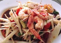 ตำปูปลาร้ากุ้งสุก