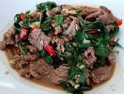 กระเพราเนื้อ