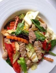 ผัดผักเนื้อ