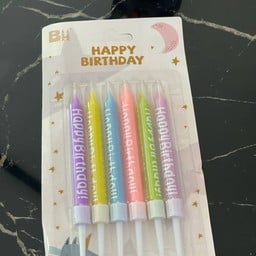 เทียนลายHappy Birthday