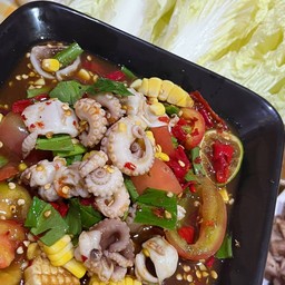 ตำเหลาหมึกสาย