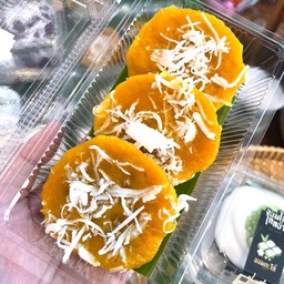 D.ขนมฟักทอง มะพร้าวน้ำหอม