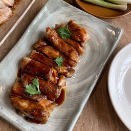 grilled chicken with teriyaki mhala sauce / ไก่ย่างเทริยากิหม่าล่า