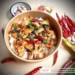 กระเพราหมูสามชั้น