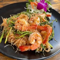 หมี่กระเฉดกุ้ง
