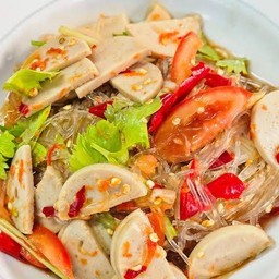 ยำวุ้นเส้นไก่ยอ+หมูสับ