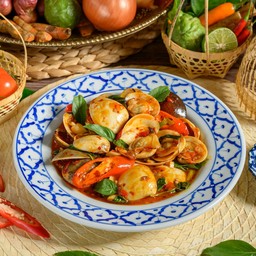 หอยตลับญี่ปุ่นผัดฉ่า