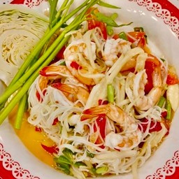 ตำไทยกุ้งสุก