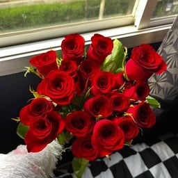 กุหลาบแดง 6ดอก