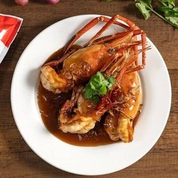 กุ้งก้ามผัดซอสมะขาม