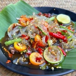 ตำเส้นแก้วหอยแครง