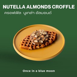 Nutella almonds croffle