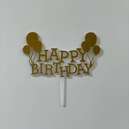 ป้ายปักเค้กHappy Birthday